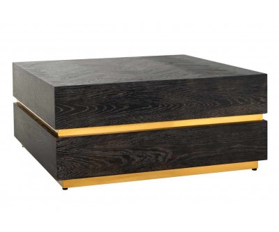 Table de salon Carré Or gold 90x90 (Block)