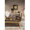 Table de salon Blackbone gold 160x40