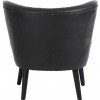 Fauteuil Club 1 Personne Pu/Bois Noir 73X71X75Cm