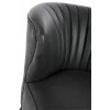 Fauteuil Club 1 Personne Pu/Bois Noir 73X71X75Cm