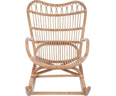 Fauteuil A Bascule Rotin Naturel