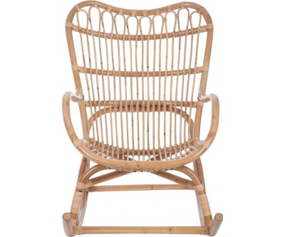 Fauteuil A Bascule Rotin Naturel