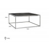 Table de salon silver 90x90 Blackbone