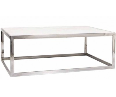 Table basse design avec marbre blanc Levanto