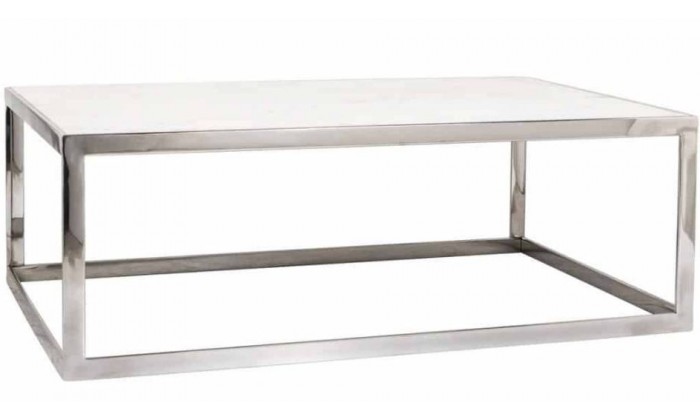 Table basse design avec marbre blanc Levanto