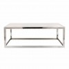 Table basse design avec marbre blanc Levanto