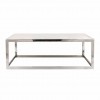 Table basse design avec marbre blanc Levanto