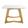 Table basse design gold/marbre blanc MODENA