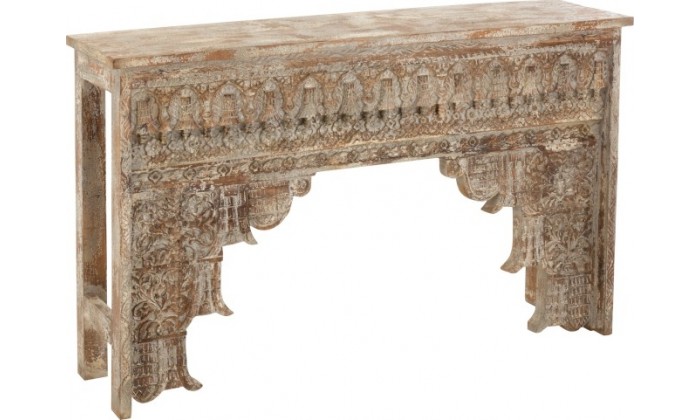 Console Acier Inoxydable/Verre Argent 140X40X70Cm