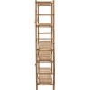 Étagère 5 Planches + 4 Portes Mdf/Fer Noir