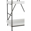 Etagere 5 Planches Tube Bois Naturel/Metal Gris