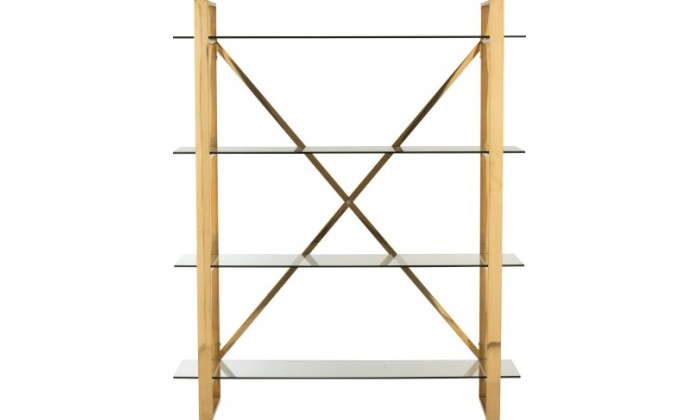 Etagere 6 Plateaux Bois Naturel/Metal Noir