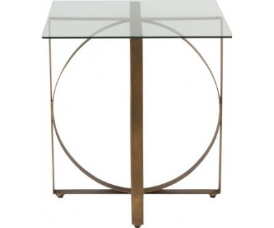 Set De 2 Table Gigogne Carree Oxidize Aluminium/Metal Antique Noir/Vert