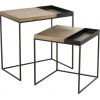 Set De 2 Tables Gigones Aluminium Or