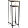 Set De 2 Table Gigogne Metal Or/Noir