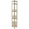 Etagere Dyca 4 Planches Bois De Manguier/Metal Blanc/Or