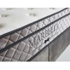 Lit box literie boxspring avec rangement et matelas silver MARIELLA