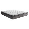 Lit box literie boxspring avec rangement et matelas silver MARIELLA