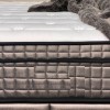 Lit box literie boxspring avec rangement et matelas bronz HEDDY