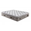 Lit box literie boxspring avec matelas et rangement complete en tissu brun Magnasand THERAPY