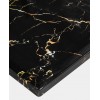 Table basse design acier inoxydable gold plateau avec marbre ou en verre rec. ROBERTO