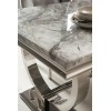 Table basse design acier inoxydable silver plateau avec marbre ou en verre GUCCI