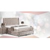 Lit box literie boxspring avec rangement complete aubergine CITY SPIRIT