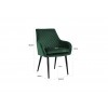 Chaise Chrissy Green Velvet