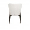 Chaise Darby White Bouclé / Black