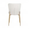 Chaise Odessa White Bouclé / brushed gold