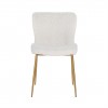 Chaise Odessa White Bouclé / brushed gold