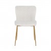 Chaise Odessa White Bouclé / brushed gold