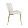 Chaise Odessa White Bouclé / brushed gold