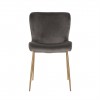 Chaise Odessa Stone / brushed gold