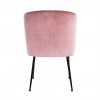 Chaise Fallon Blush Velvet / black