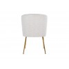 Chaise Cannon White Bouclé / Brushed gold