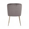 Chaise Cannon Stone / brushed gold