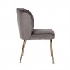 Chaise Cannon Stone / brushed gold