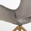 Chaise Sierra Stone Feather pivotant