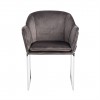 Chaise Tresanto Stone Velvet / Silver