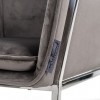 Chaise Tresanto Stone Velvet / Silver