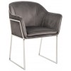 Chaise Tresanto Stone Velvet / Silver