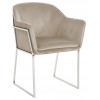 Chaise Tresanto Khaki Velvet / Silver