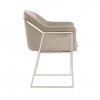 Chaise Tresanto Khaki Velvet / Silver