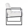 Chaise Lizzy White Bouclé / Black