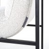 Chaise Lizzy White Bouclé / Black