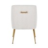 Chaise Harper White Bouclé / brushed gold