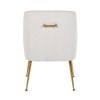 Chaise Harper White Bouclé / brushed gold