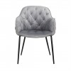 Chaise Nomi Steel velvet