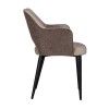 Stoel Chaise Giovanna avec accoudoir Quartz Khaki / Alaska Stone